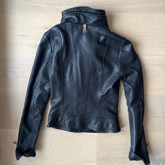 Aritzia Mackage Leather Jacket in Black - Picture 2 of 9